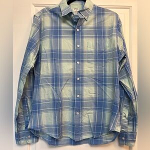 Bonobos LS Blue Plaid Shirt - slim Fit size Medium